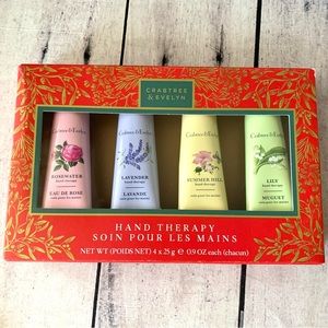 New Crabtree & Evelyn Hand Therapy Set of 4 - 4x 0.9oz